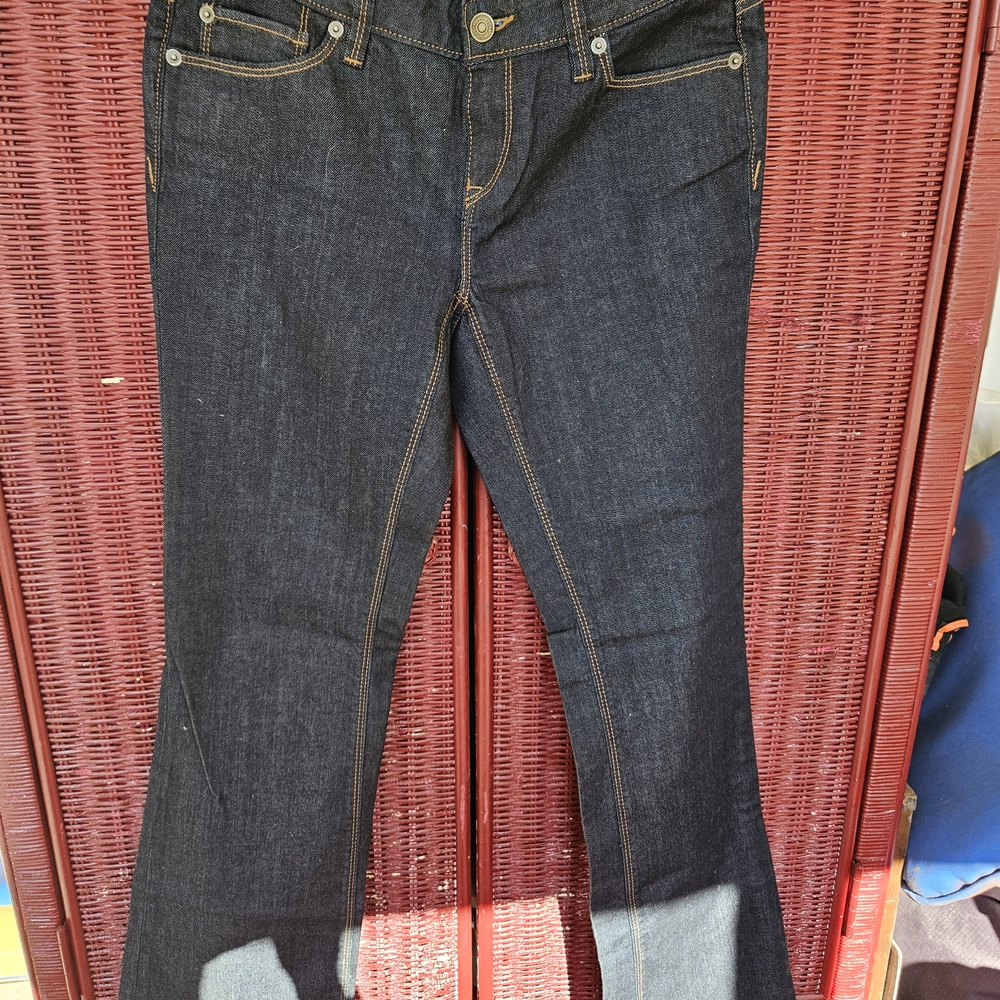 LOFT Dark Indigo Flare Jeans